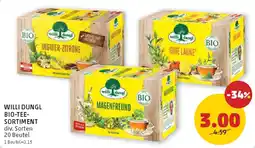 PENNY Willi dungl bio-tee-sortiment Angebot