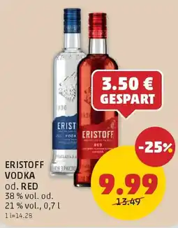 PENNY Eristoff Vodka od. Red Angebot