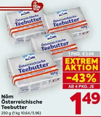 Billa Nöm Österreichische Teebutter Angebot