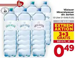 Billa Vöslauer Mineralwasser Angebot