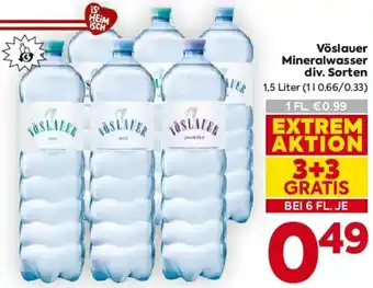 Billa Vöslauer Mineralwasser Angebot