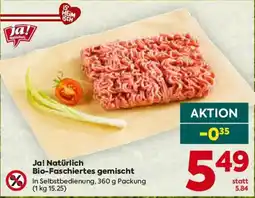 Billa Ja! Natürlich Bio-Faschiertes gemischt Angebot