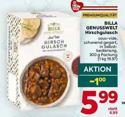Billa Billa Genusswelt Hirschgulasch Angebot