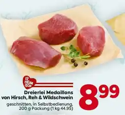 Billa Dreierlei Medaillons von Hirsch, Reh & Wildschwein Angebot