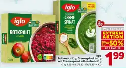Billa Iglo Rotkraut oder Cremespinat od. Cremespinat laktosefrei Angebot