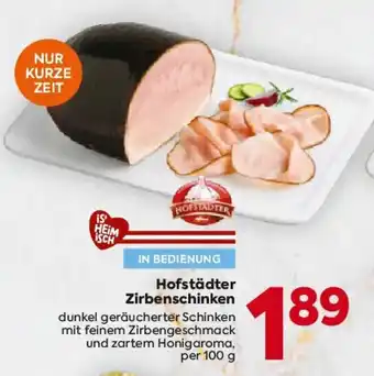 Billa Hofstädter Zirbenschinken Angebot