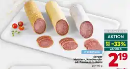Billa Sorger Meister-, Knoblauch- od. Parmesansalami Angebot