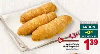 Billa Ja! Natürlich Bio-Käsepanini Angebot