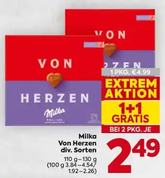 Billa Milka Von Herzen Angebot