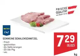 Metro Metro Chef Schweine Schalenschnitzel Angebot