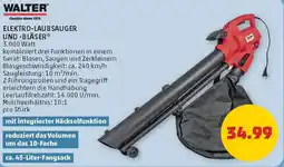 PENNY Walter elektro-laubsauger und -bläser Angebot