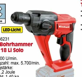 Zgonc Akku-Bohrhammer TE-HD 18 Li-Solo Angebot