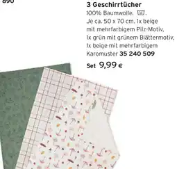 Tchibo Eduscho 3 Geschirrtücher Angebot