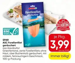 SPAR Gourmet SPAR ASC Forellenfilet geräuchert Angebot