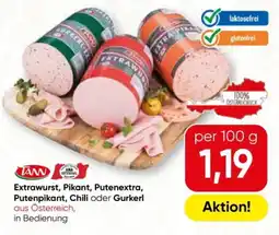 SPAR Gourmet TANN Extrawurst, Pikant, Putenextra, Putenpikant, Chili oder Gurkerl Angebot
