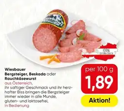 SPAR Gourmet Wiesbauer Bergsteiger, Beskada oder Rauchkäsewurst Angebot