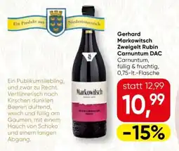 SPAR Gourmet Gerhard Markowitsch Zweigelt Rubin Carnuntum DAC Angebot