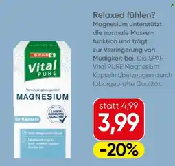 Spar Vital PURE Magnesium Angebot