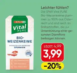 Spar SPAR Vital PURE Bio-Weizenkeime Angebot
