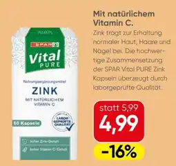 Spar SPAR Vital PURE Zink Angebot