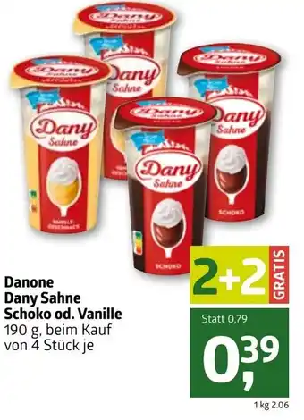 ADEG Danone Dany Sahne schoko od. Vanille Angebot