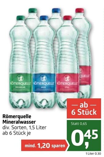 ADEG Römerquelle Mineralwasser Angebot