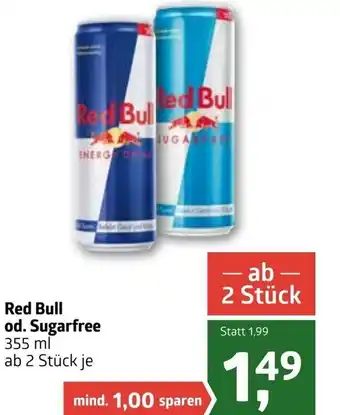 ADEG Red Bull od. Sugarfree Angebot