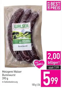 Sutterlüty Metzgerei Walser Burenwurst Angebot