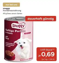 ZOO & Co Snuggy Saftige Portion in Sauce mit Rind Angebot