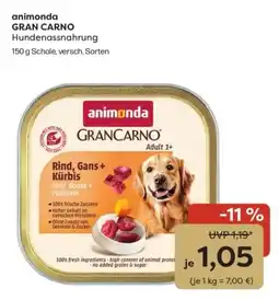 ZOO & Co animonda GRAN CARNO Hundenassnahrung Angebot