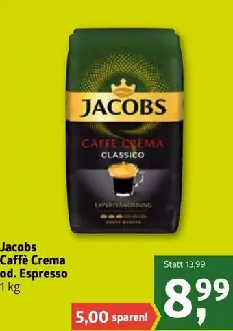ADEG Jacobs Caffè Crema od. Espresso Angebot