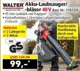 Norma Walter Akku-Laubsauger/-bläser 40V Angebot