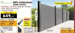 Norma WPC-Sichtschutzzaun CORTEZA Angebot