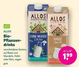 Denn's Biomarkt ALLOS Bio-Pflanzen-drinks Angebot