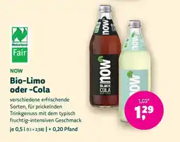 Denn's Biomarkt NOW Bio-Limo oder -Cola Angebot