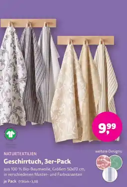 Denn's Biomarkt Naturtextilien Geschirrtuch Angebot