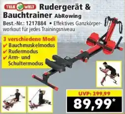 Norma Rudergerät & Bauchtrainer AbRowing Angebot