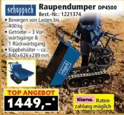 Norma Scheppach Raupendumper DP4500 Angebot