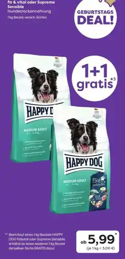 ZOO & Co Happy Dog fit & vital oder Supreme Sensible Hundetrockennahrung Angebot