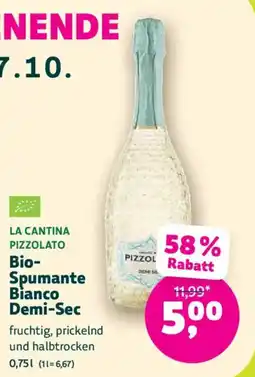 Denn's Biomarkt La Cantina Pizzolato Bio-Spumante Bianco Demi-Sec Angebot