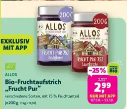 Denn's Biomarkt ALLOS Bio-Fruchtaufstrich „Frucht Pur“ Angebot