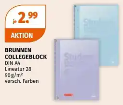 Müller Brunnen Collegeblock Angebot
