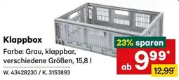 Lagerhaus Klappbox Angebot