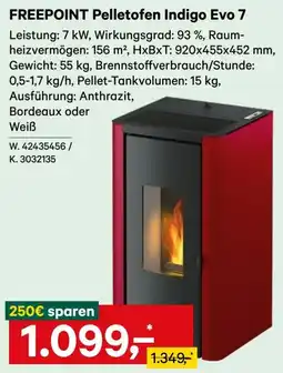 Lagerhaus FREEPOINT Pelletofen Indigo Evo 7 Angebot
