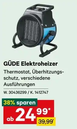 Lagerhaus GÜDE Elektroheizer Angebot