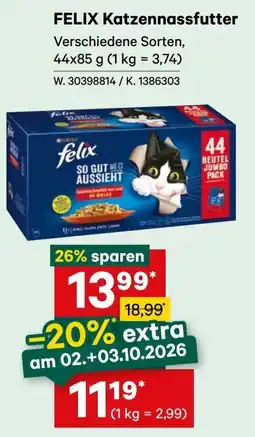 Lagerhaus FELIX Katzen Nassfutter Angebot