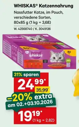Lagerhaus WHISKAS Katzenfutter Angebot