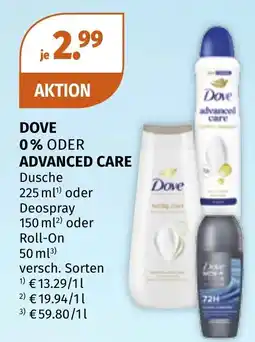 Müller Dove 0% Oder Advanced Care Angebot
