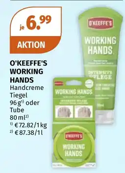 Müller O'Keeffe's Working Hands Handcreme Angebot