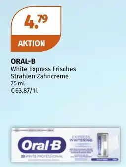 Müller Oral-B White Express Frisches Strahlen Zahncreme Angebot
